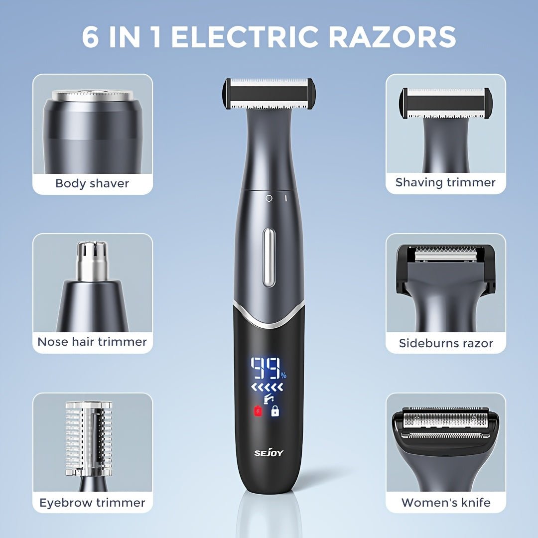 6‑in‑1 Electric Lady Clipper & Trimmer Kit - 4USelects