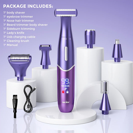 6‑in‑1 Electric Lady Clipper & Trimmer Kit - 4USelects