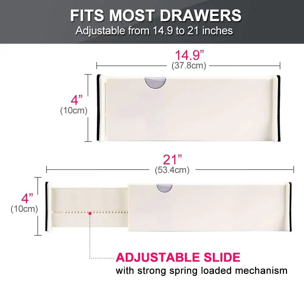 Adjustable Drawer Dividers - Organize Effortlessly - 4USelects