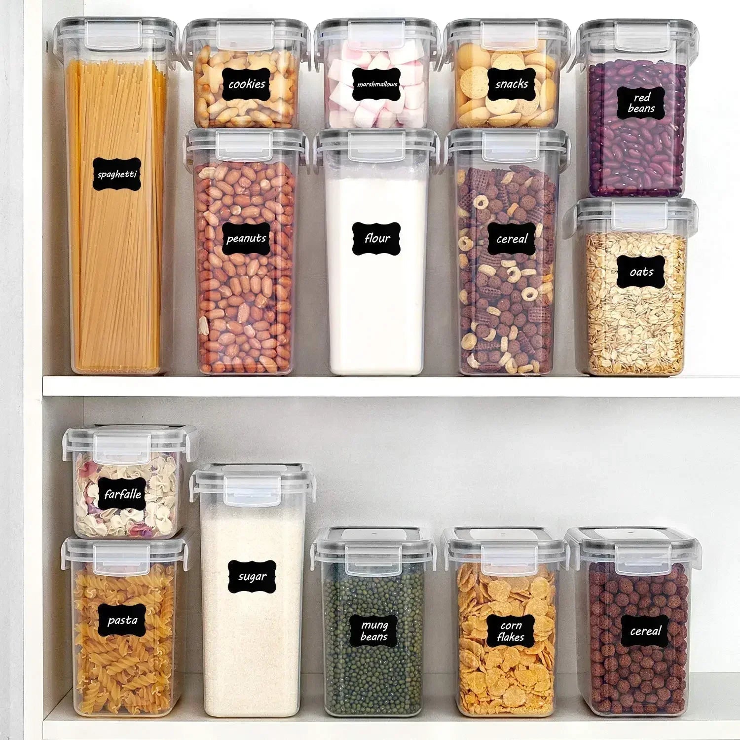 Airtight Food Storage Container Set - 5 Piece Kitchen Organizer - 4USelects
