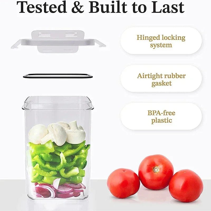 Airtight Food Storage Container Set - 5 Piece Kitchen Organizer - 4USelects