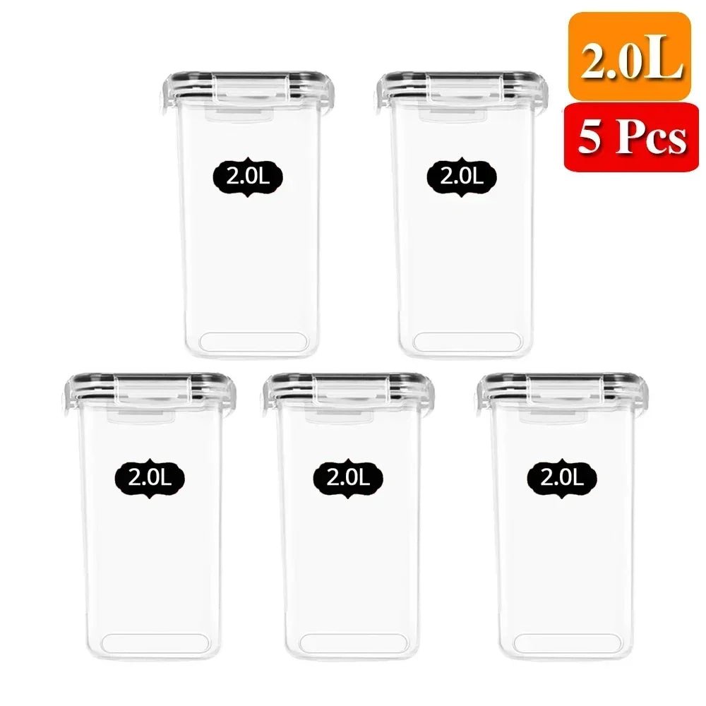 Airtight Food Storage Container Set - 5 Piece Kitchen Organizer - 4USelects