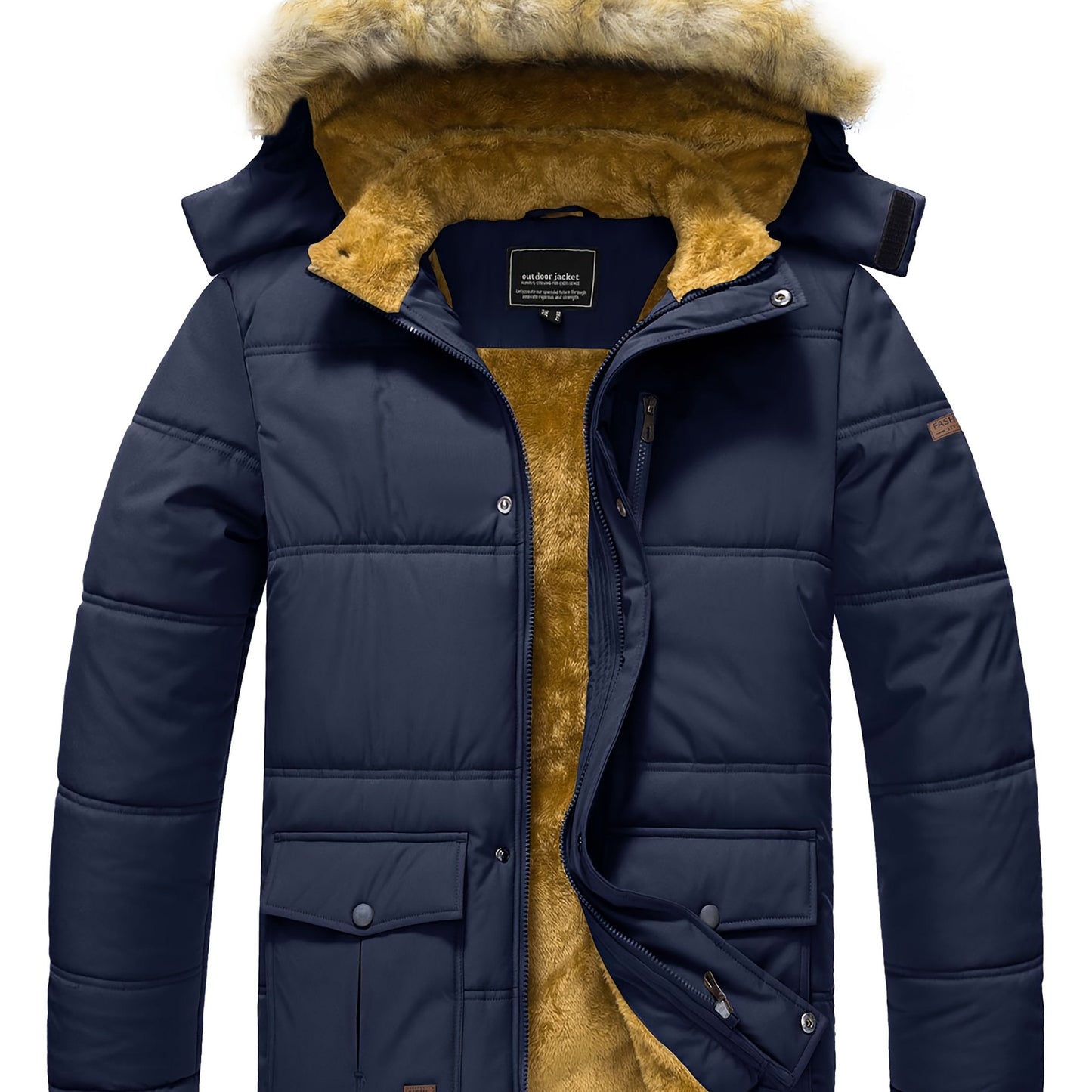 Alpine Edge Men's Thermal Coat – Warmth Meets Utility - 4USelects