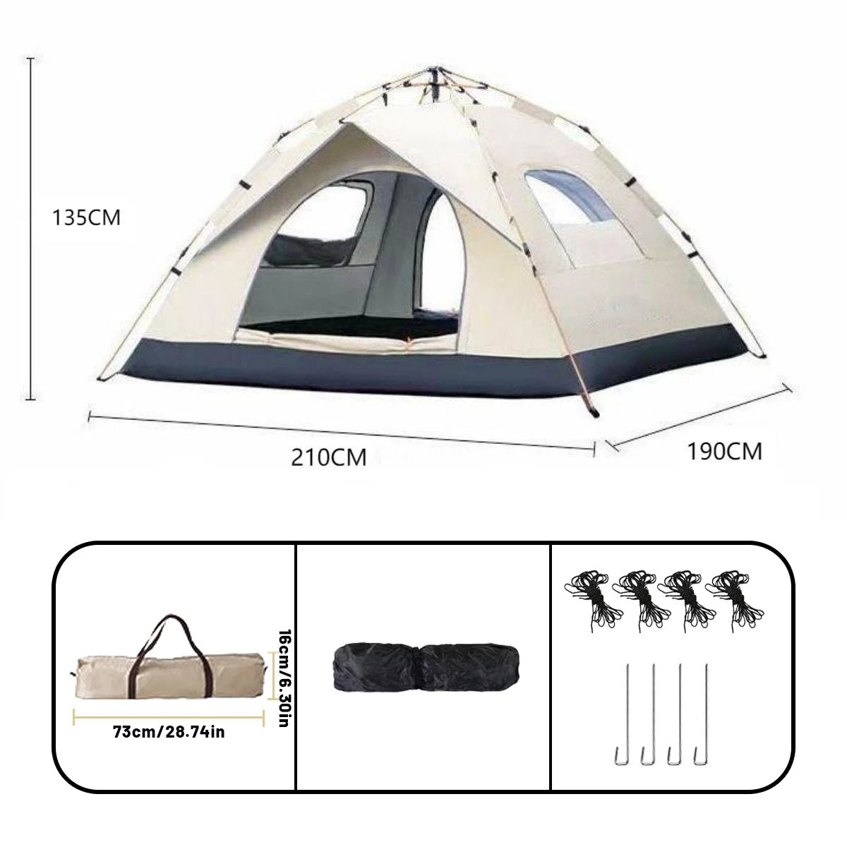 Automatic Quick - Opening Tent for Fishing & Camping - 4USelects