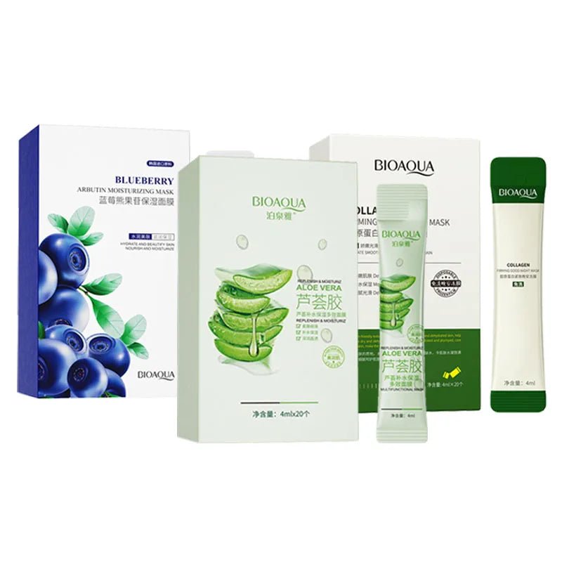 BIOAQUA Collagen Sleeping Masks - 60pcs for Radiant Skin - 4USelects