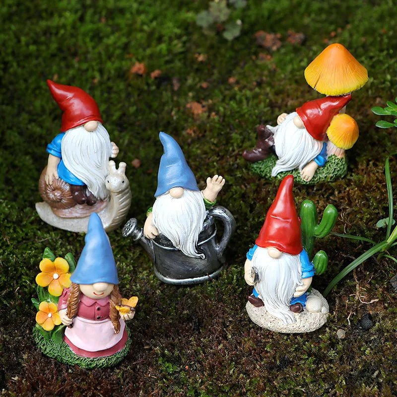 Charming Garden Elf Resin Decoration - Enchant Your Space - 4USelects