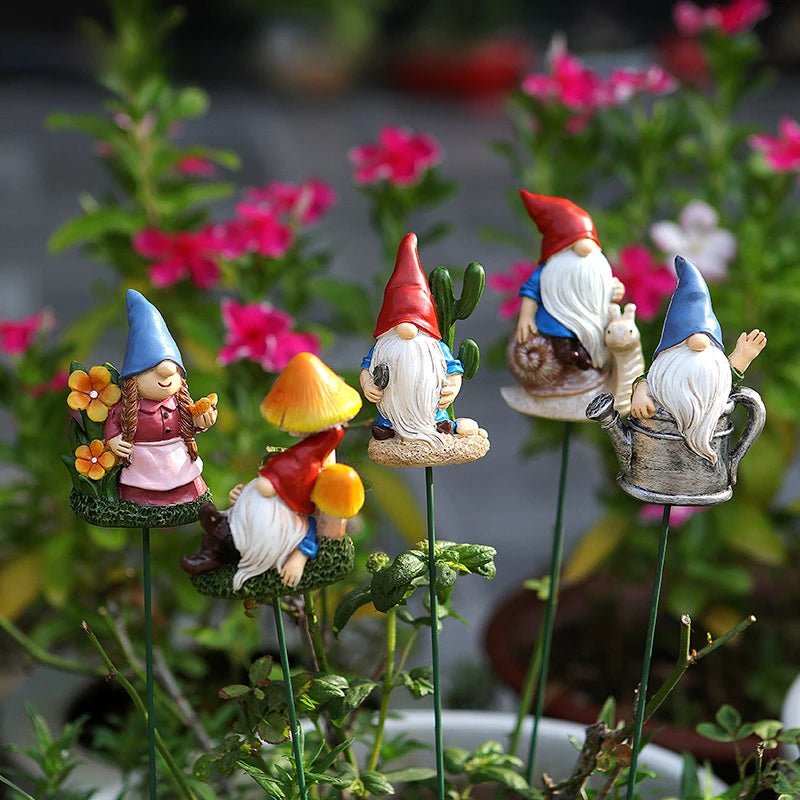 Charming Garden Elf Resin Decoration - Enchant Your Space - 4USelects