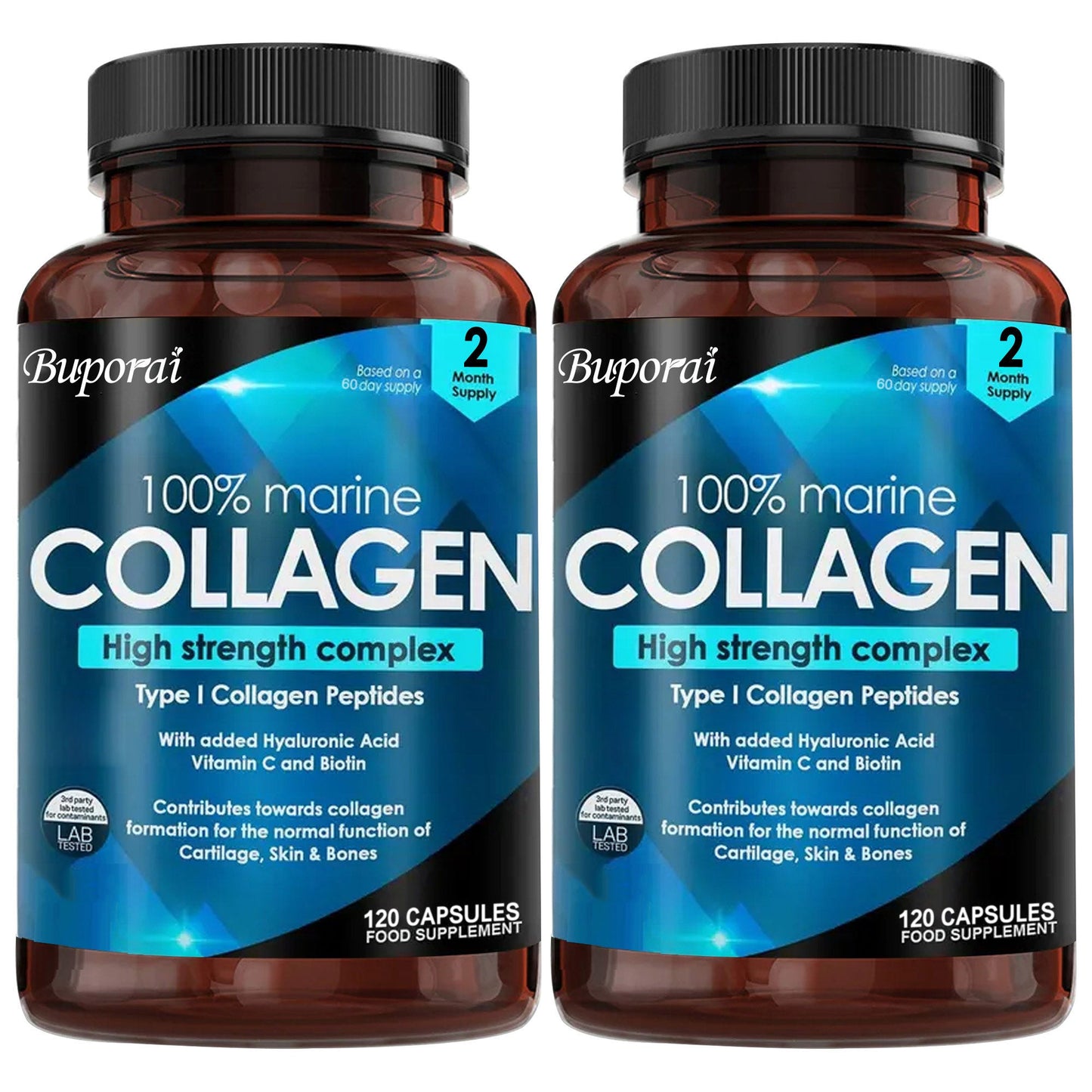 Collagen Capsules for Skin Hair Nails (2 Bottles) - 4USelects