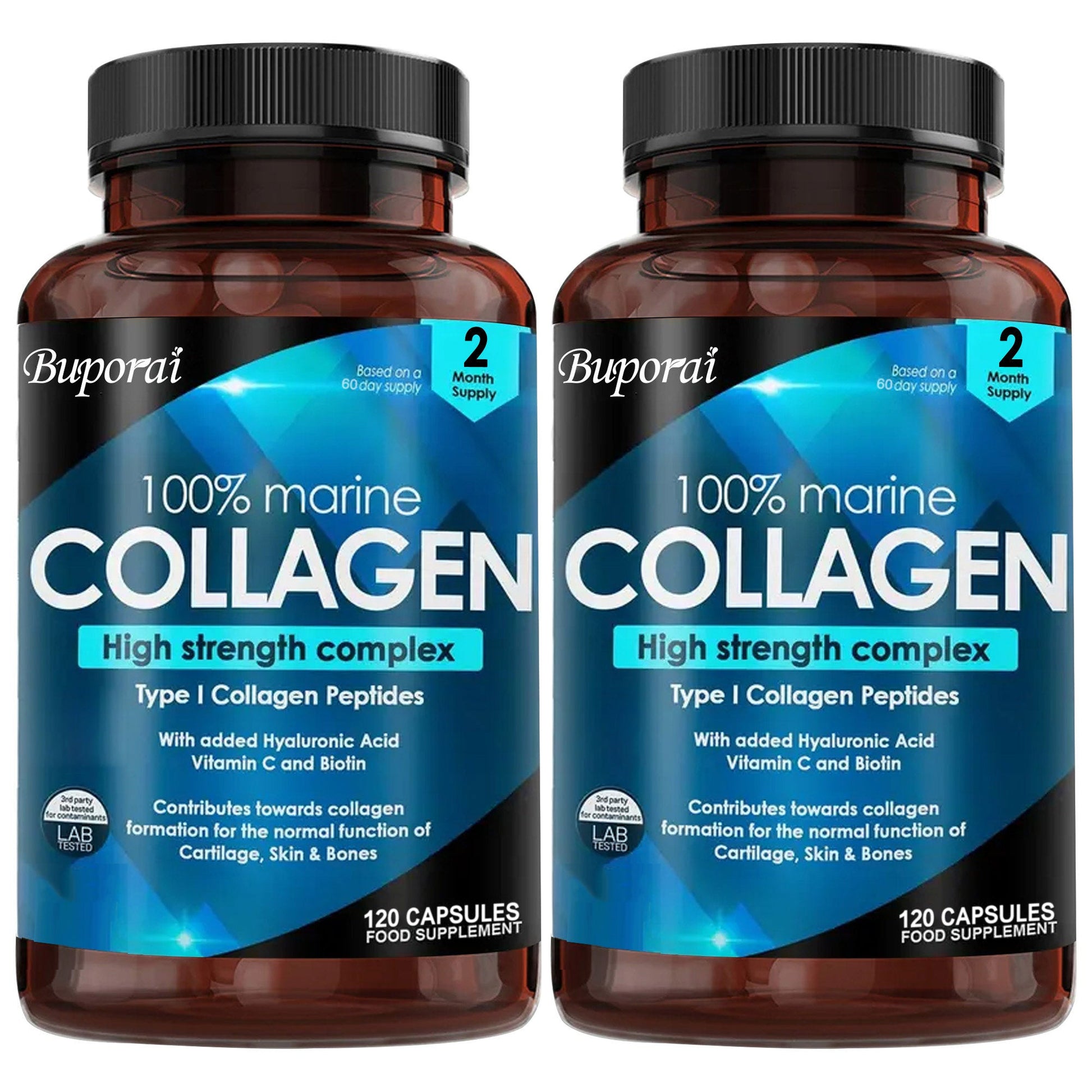 Collagen Capsules for Skin Hair Nails (2 Bottles) - 4USelects