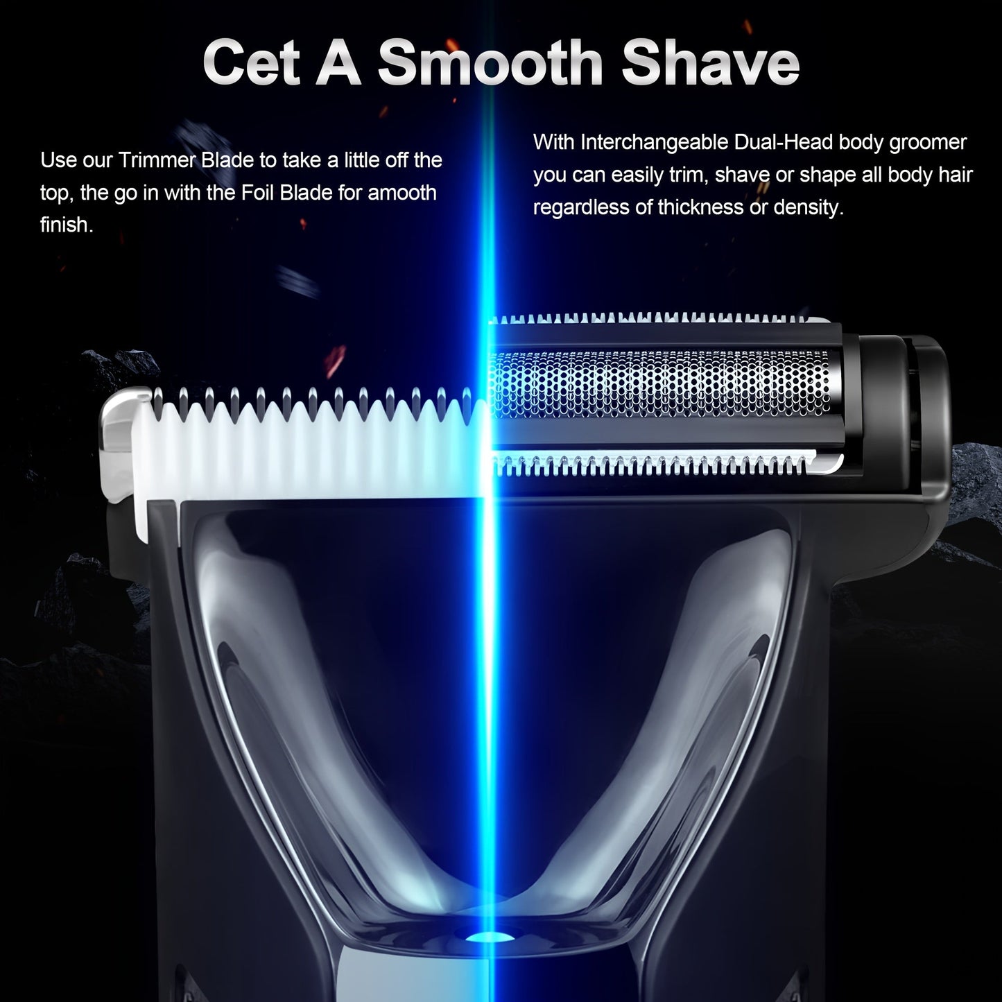 Conduroma 3‑in‑1 Cordless Trimmer – LED, Wet/Dry Use - 4USelects