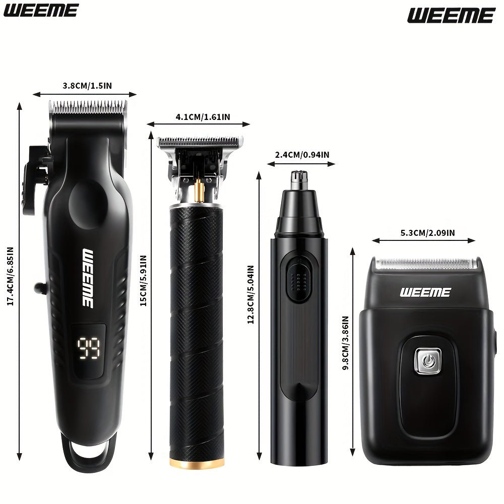 Electric Grooming Set for Men – 4pcs, All - in - One - 4USelects