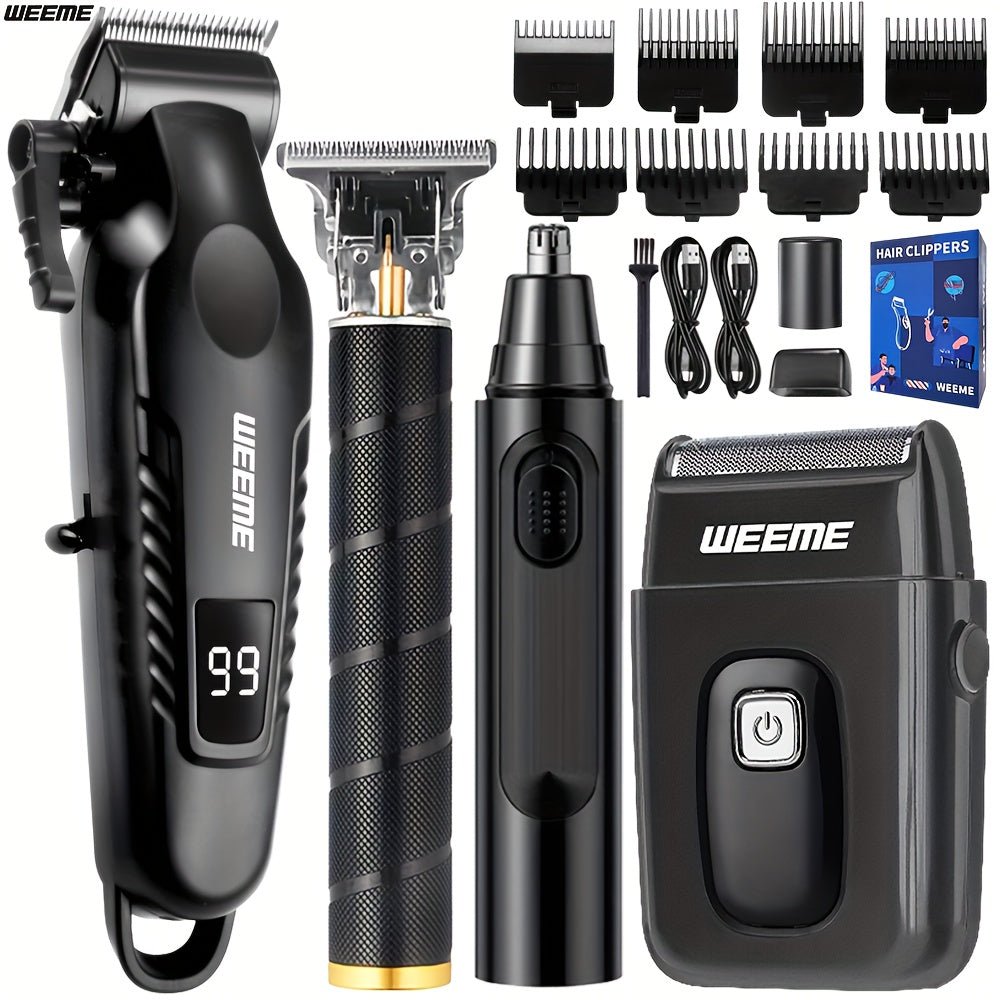 Electric Grooming Set for Men – 4pcs, All - in - One - 4USelects