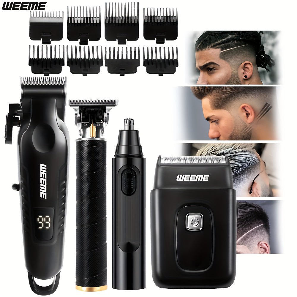 Electric Grooming Set for Men – 4pcs, All - in - One - 4USelects