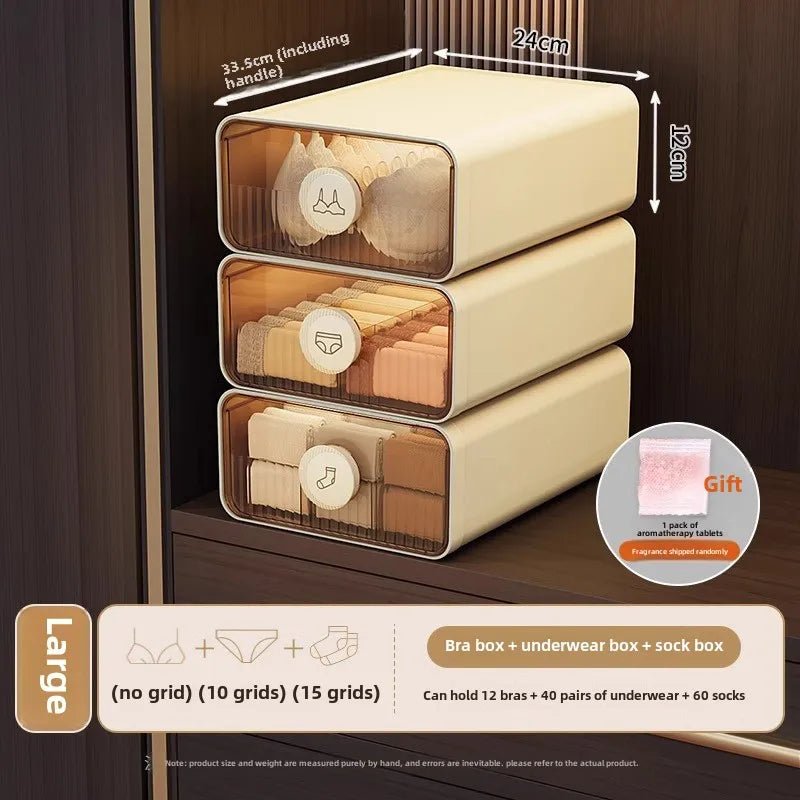 Expandable Dustproof Underwear Organizer with Dividers - 4USelects