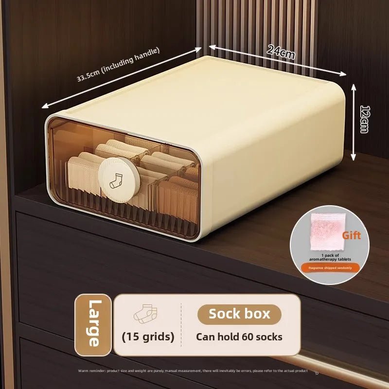 Expandable Dustproof Underwear Organizer with Dividers - 4USelects