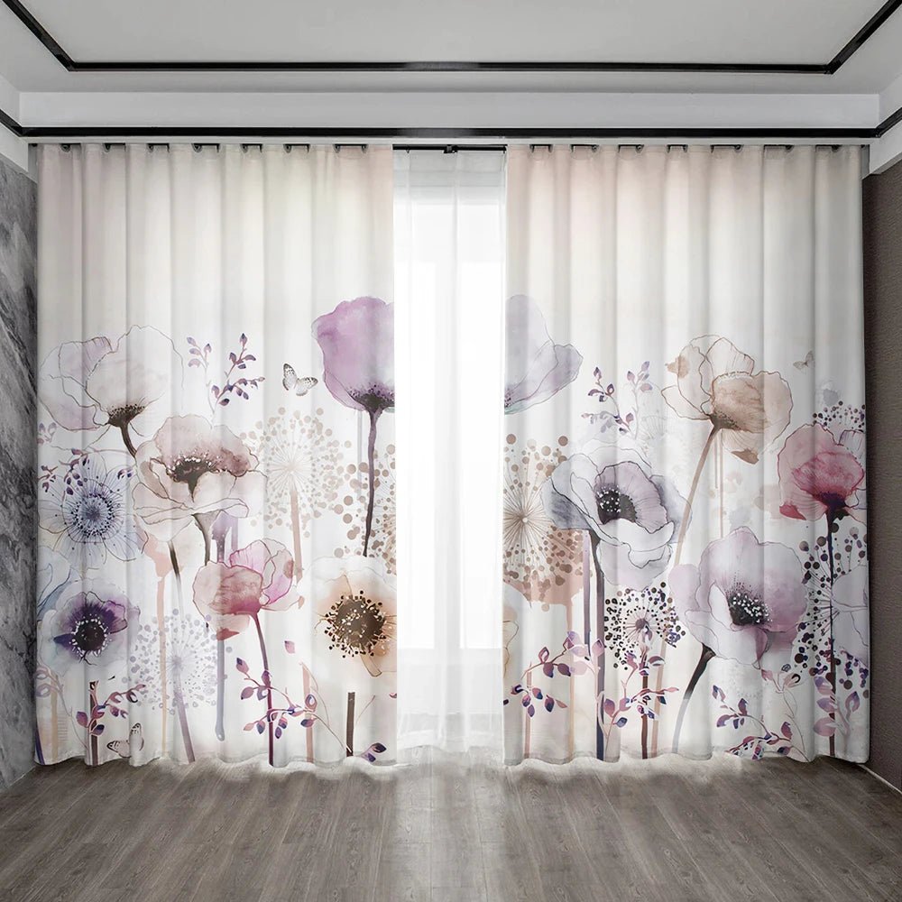 Floral Elegance Curtains - Perfect for Any Room - 4USelects