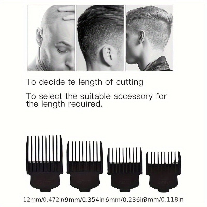 Hair & Beard Trimmer Kit – Multi - Head Design - 4USelects