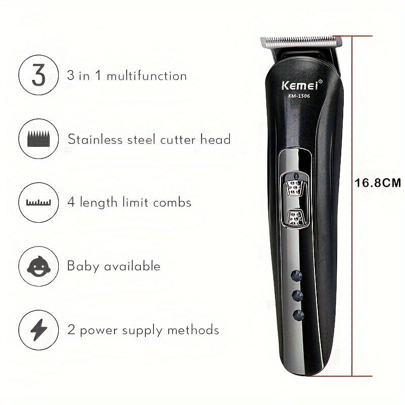 Hair & Beard Trimmer Kit – Multi - Head Design - 4USelects