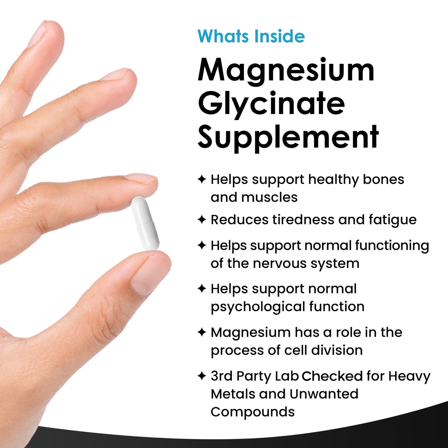 Magnesium Glycinate Supplements - 1040mg of Magnesium - 4USelects