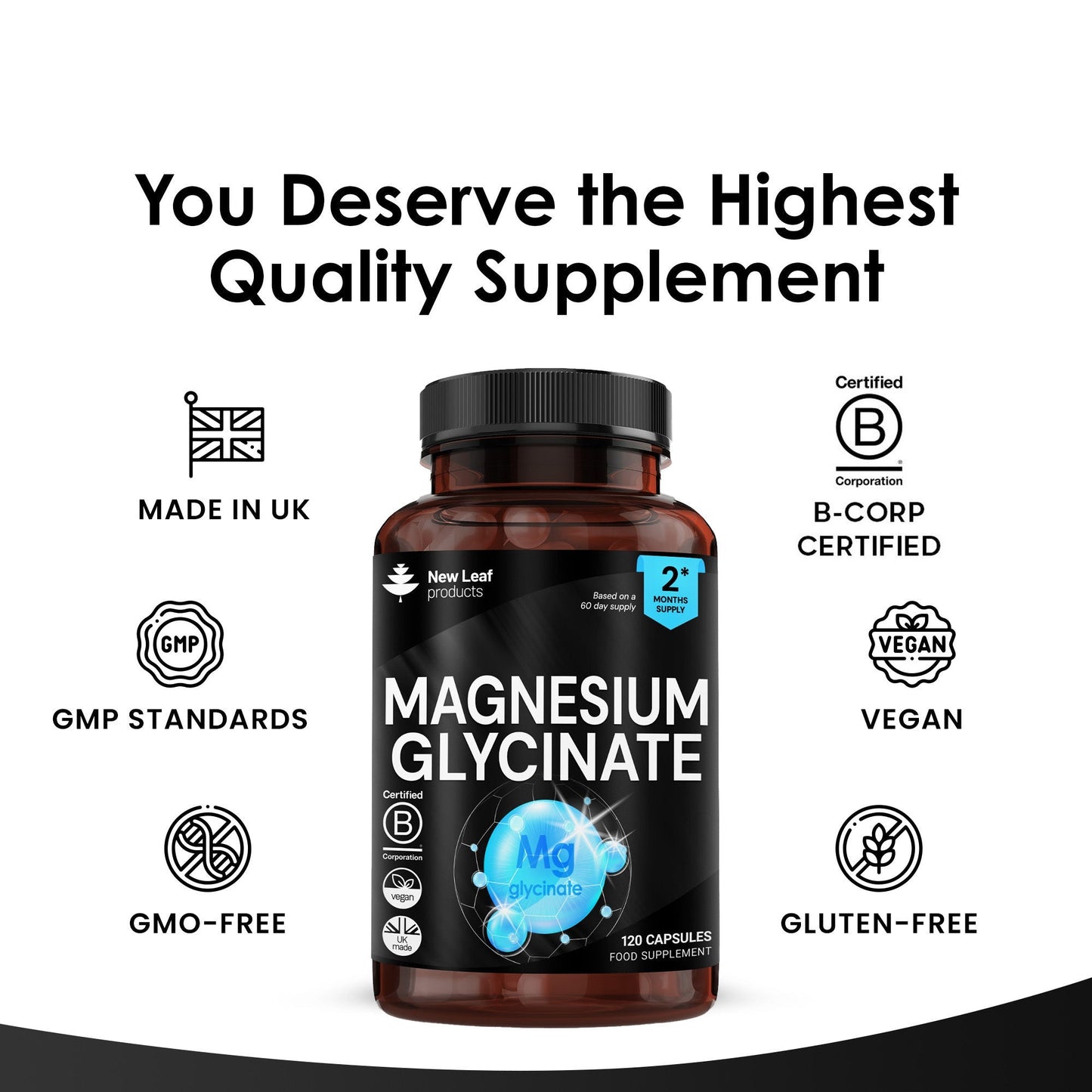 Magnesium Glycinate Supplements - 1040mg of Magnesium - 4USelects