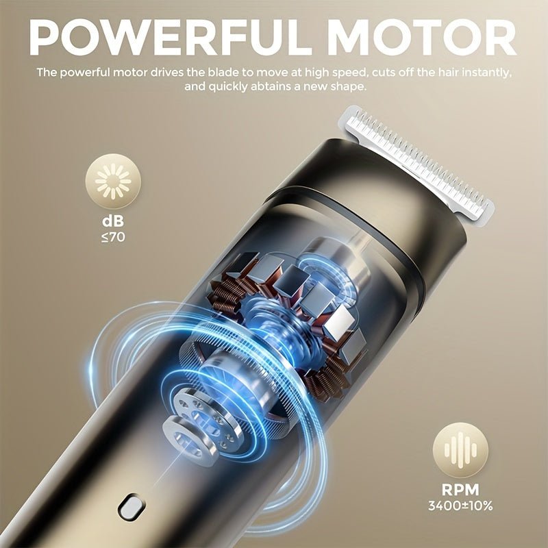 Men’s 6‑in‑1 Grooming Kit with T‑Blade, U‑Blade & Micro Shaver - 4USelects