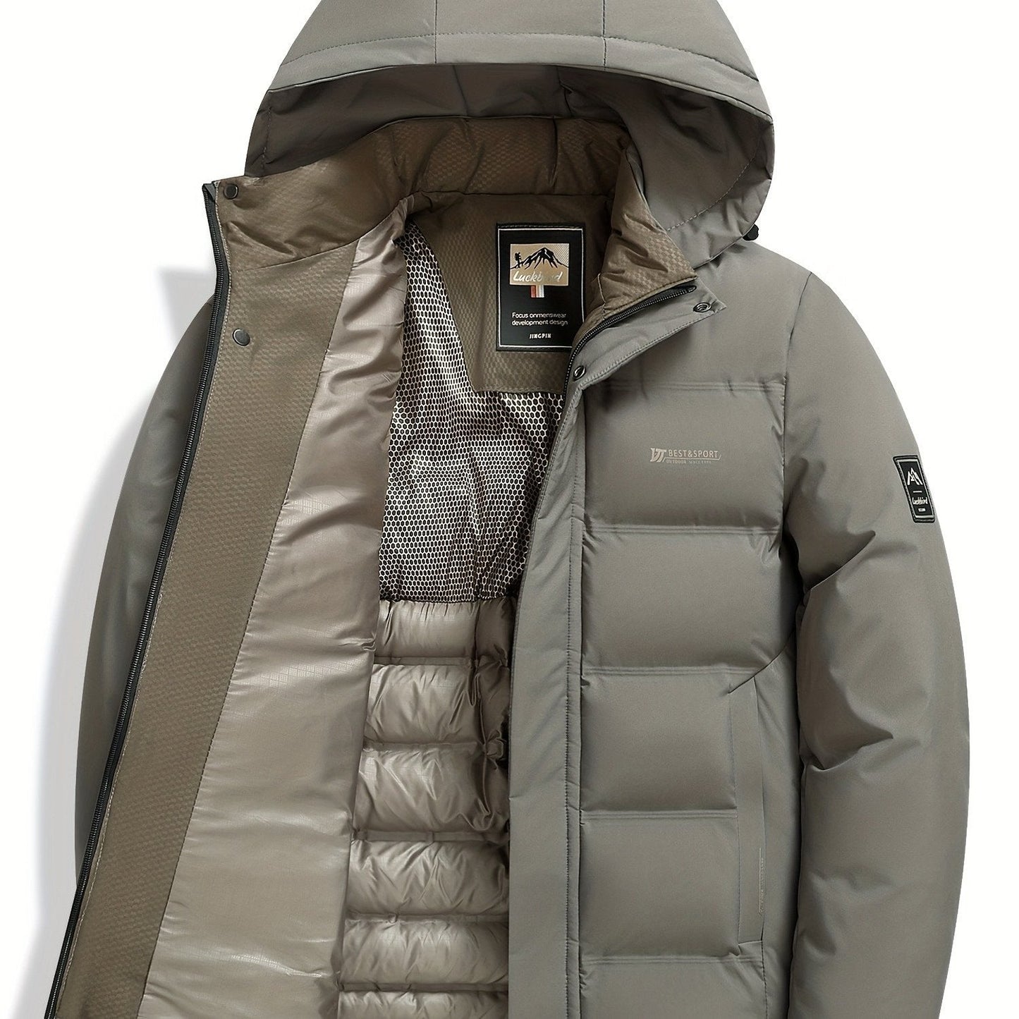 Men’s Heavyweight Hooded Winter Coat – Thermal Insulated - 4USelects