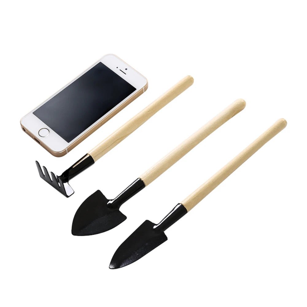 Mini Garden Tool Set - 3PCS Shovel Hoe Rake - 4USelects