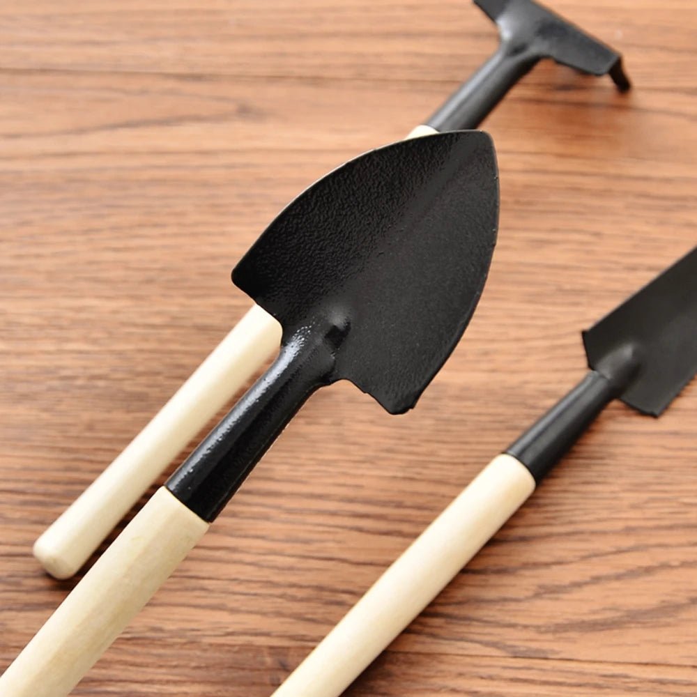 Mini Garden Tool Set - 3PCS Shovel Hoe Rake - 4USelects