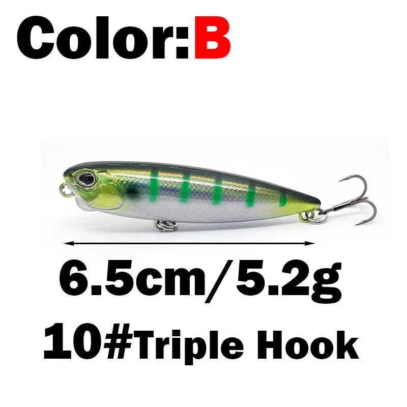 Premium Floating Pencil Fishing Lure 6.5cm 5.8g - 4USelects
