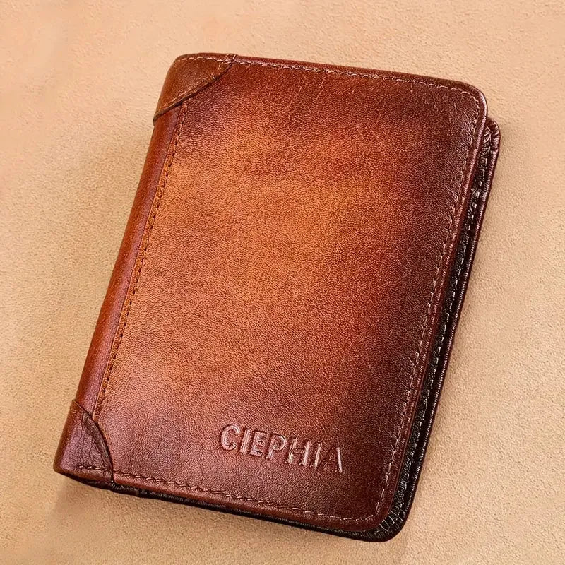 Slim RFID Men’s Wallet – Vintage Design, Ideal Gift - 4USelects