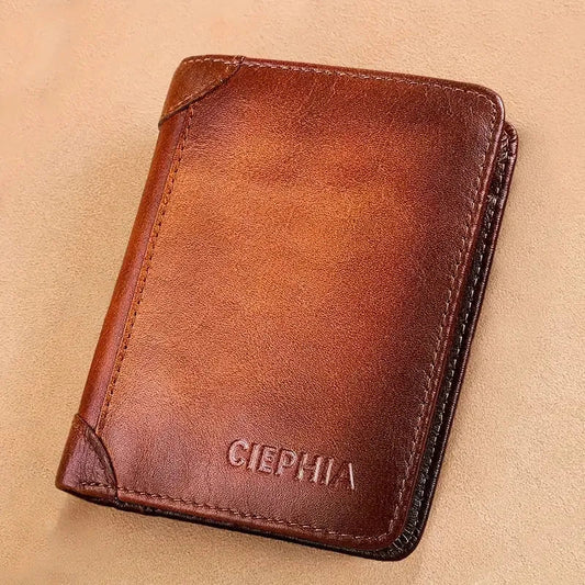 Slim RFID Men’s Wallet – Vintage Design, Ideal Gift - 4USelects