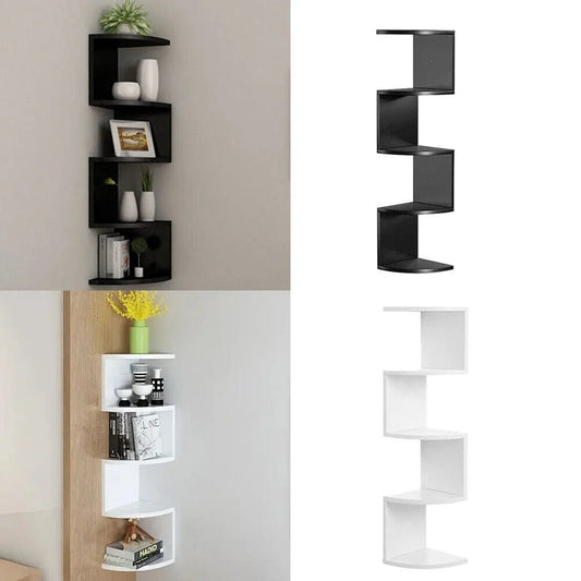 Stylish 5 - Tier Corner Wall Shelf - Space - Saving Elegance - 4USelects