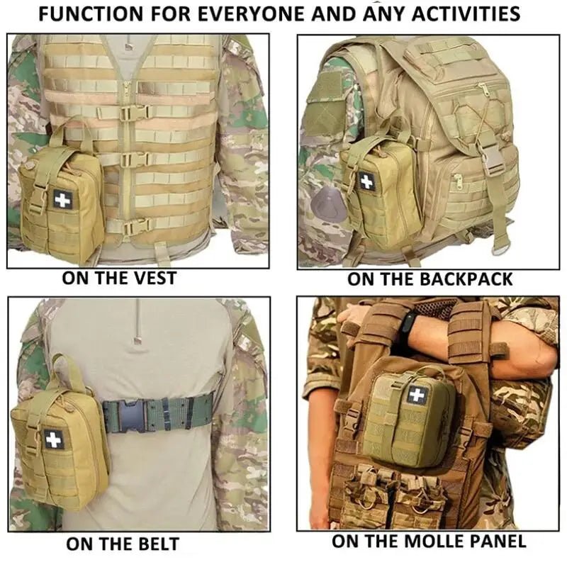 Tactical Molle First Aid Pouch for Outdoor Adventures - 4USelects