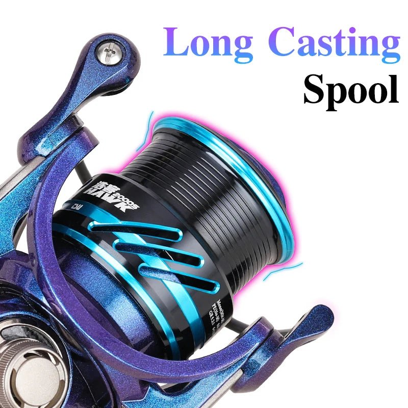TSURINOYA HAWK Shallow Spool Spinning Reel 7kg Drag - 4USelects