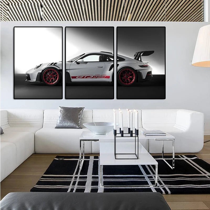 Vintage Car Canvas Art Set - GT3RS Style - 4USelects