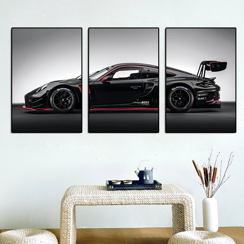 Vintage Car Canvas Art Set - GT3RS Style - 4USelects
