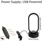 Mini Lámpara de Mesa LED USB Regulable 3 Colores con luz fría encendida en un estudio