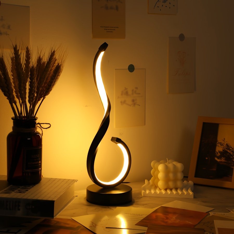 Lámpara de Escritorio LED de Hierro Minimalista detalle del acabado y la estructura de metal