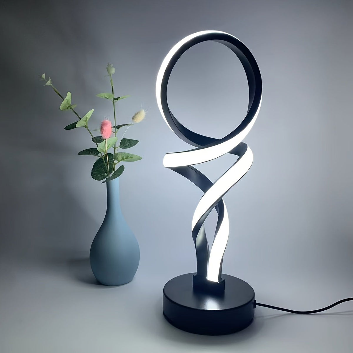 Lámpara de Escritorio LED Hércules Minimalista detalle del acabado y la estructura de metal