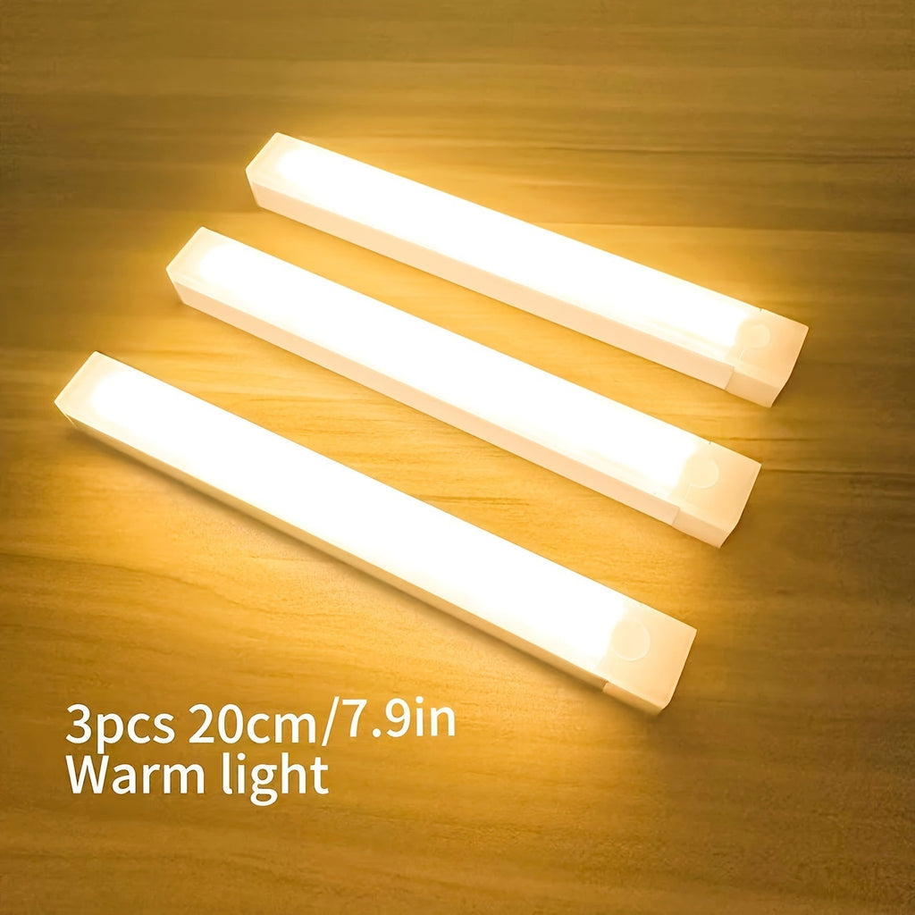 3 - Pack Motion Sensor LED Night Light - USB Magnetic - 4USelects