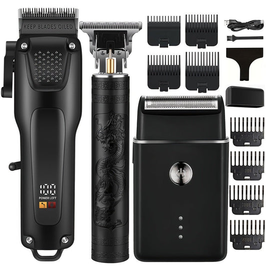 3pcs Men'S Professional Hair & Beard Grooming Kit - 4USelects