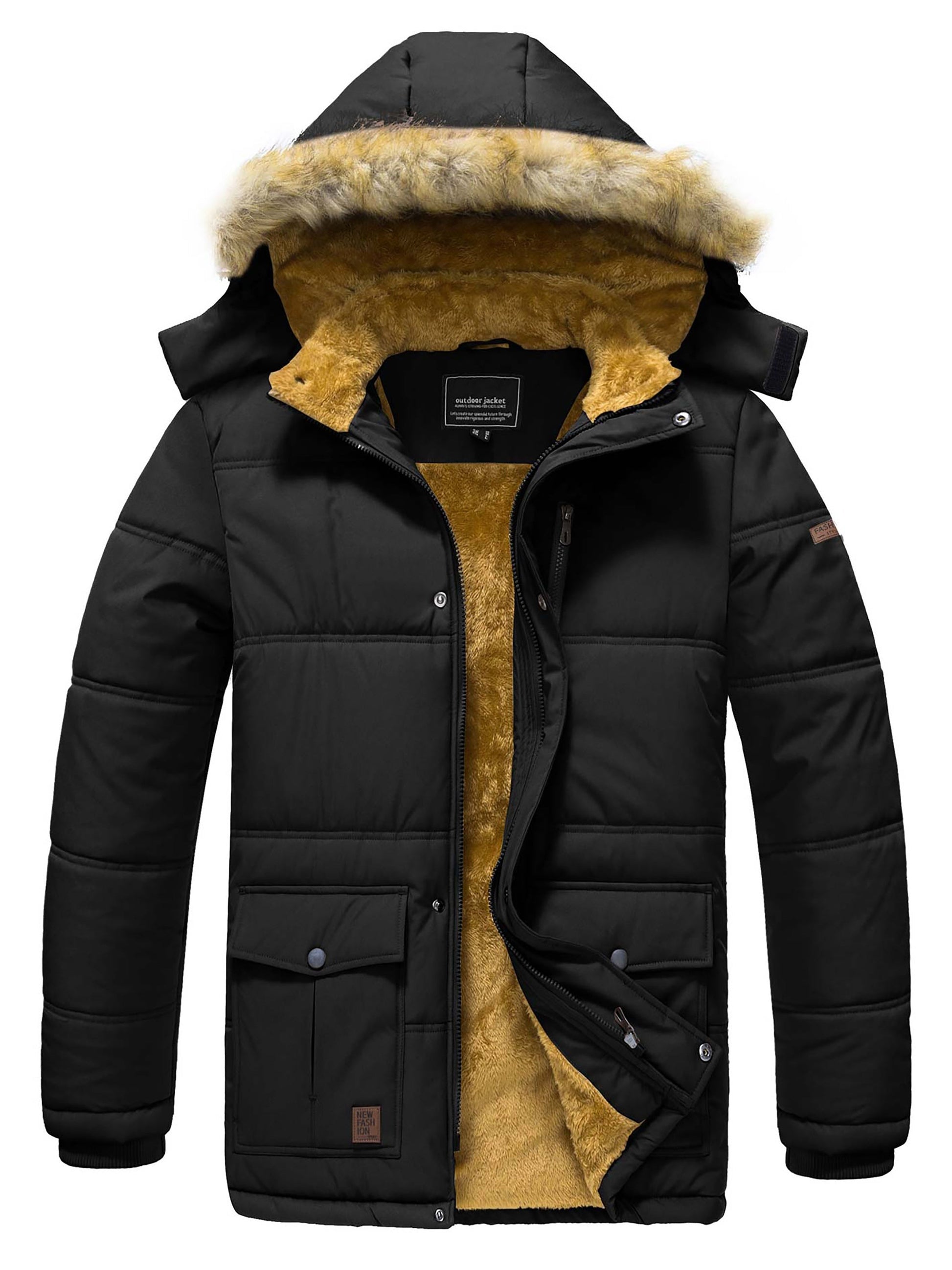 Alpine Edge Men's Thermal Coat – Warmth Meets Utility - 4USelects