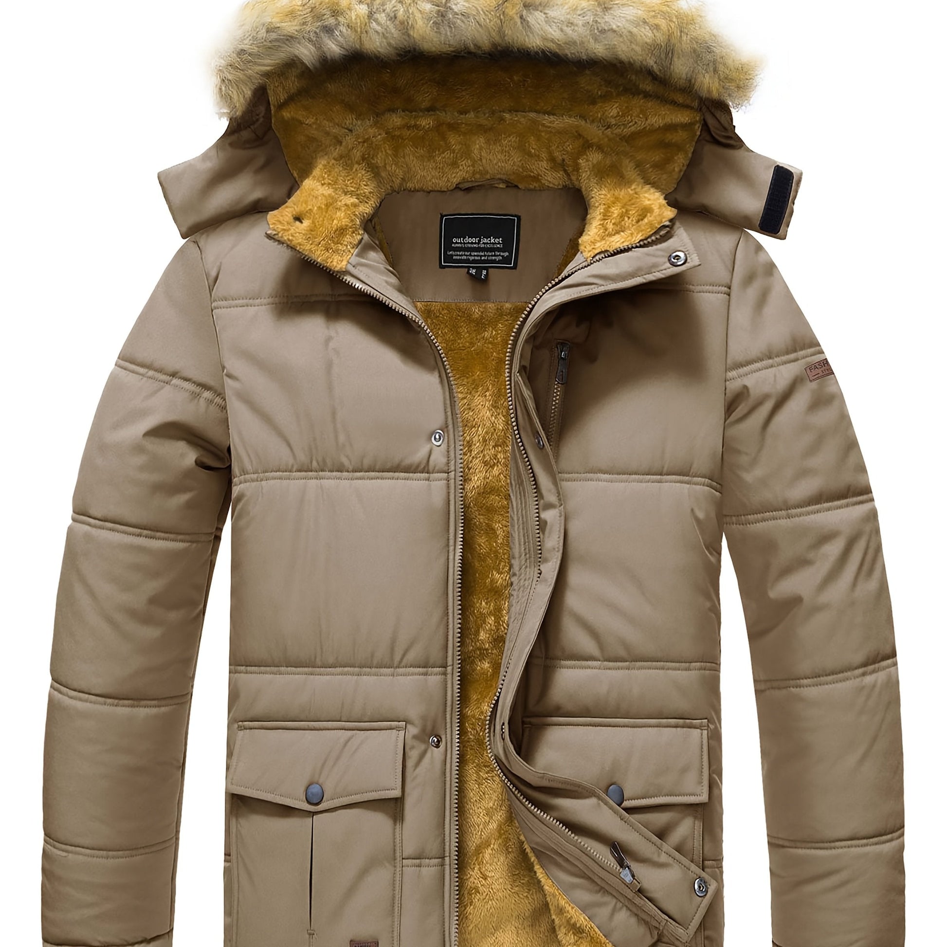 Alpine Edge Men's Thermal Coat – Warmth Meets Utility - 4USelects