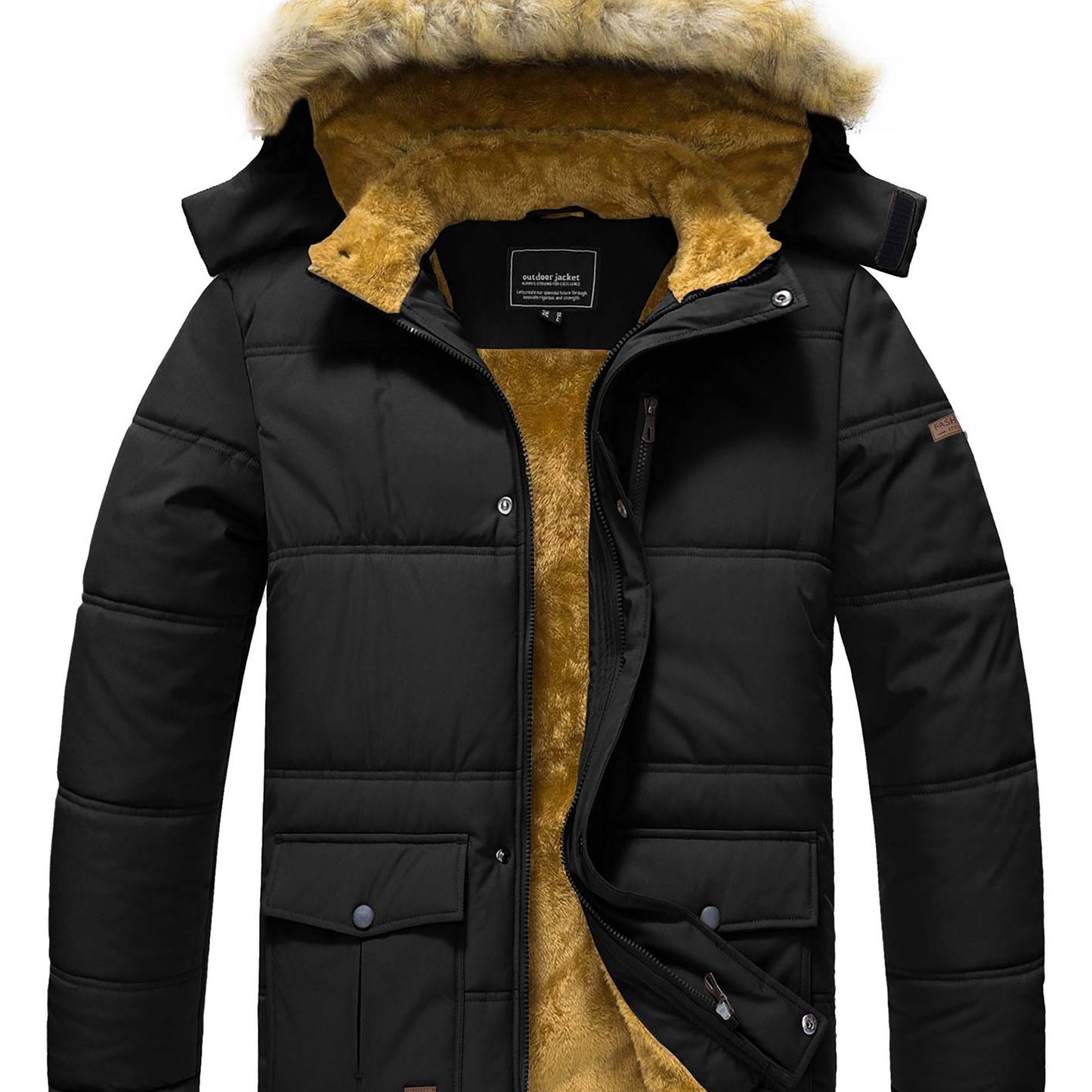 Alpine Edge Men's Thermal Coat – Warmth Meets Utility - 4USelects