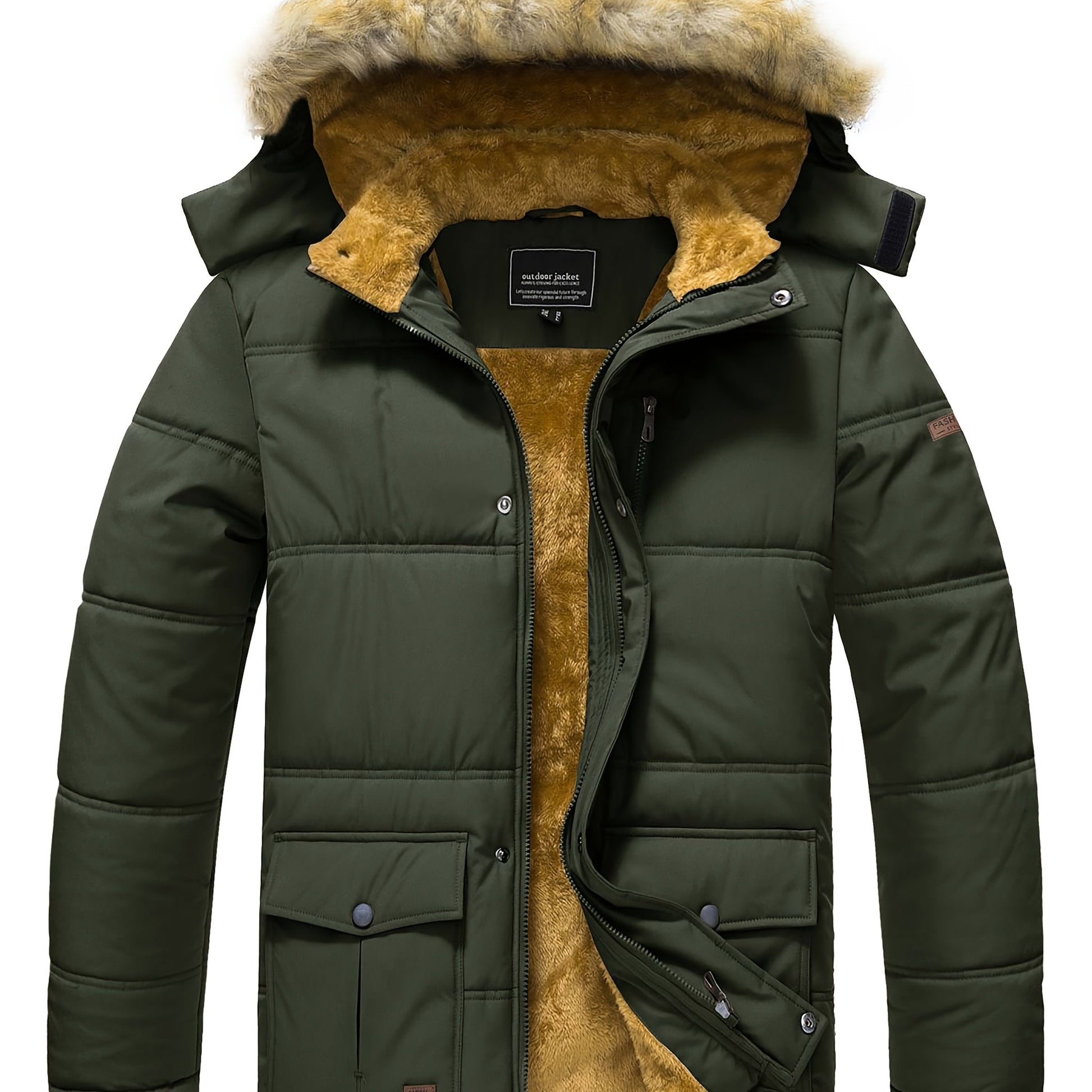 Alpine Edge Men's Thermal Coat – Warmth Meets Utility - 4USelects