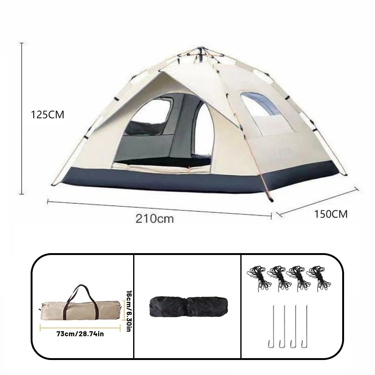 Automatic Quick - Opening Tent for Fishing & Camping - 4USelects