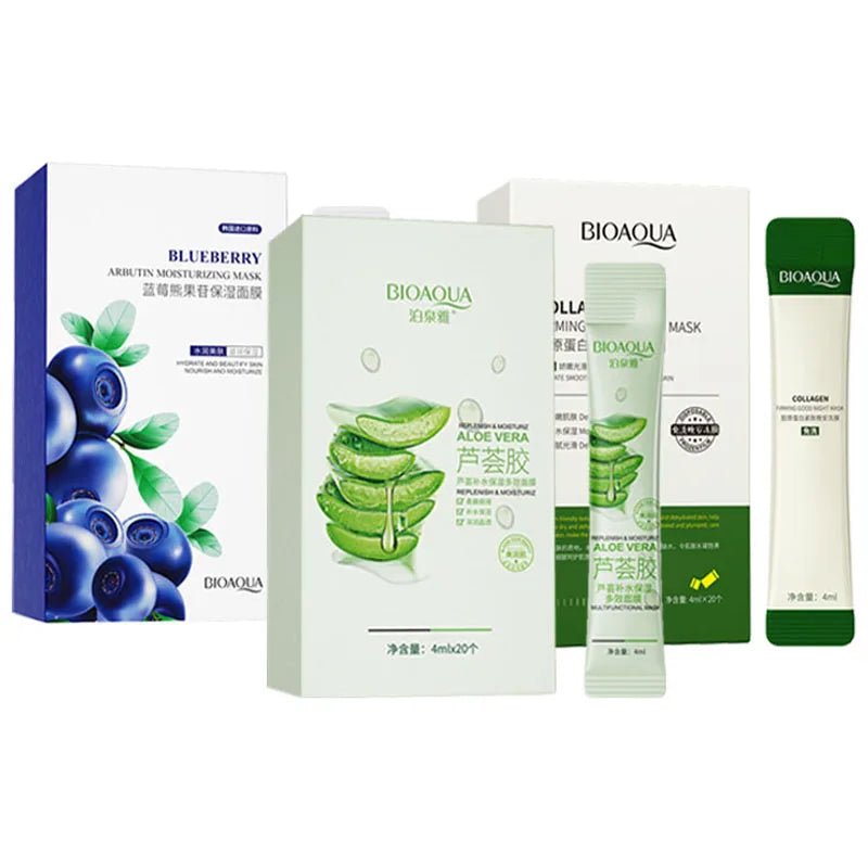 BIOAQUA Collagen Sleeping Masks - 60pcs for Radiant Skin - 4USelects