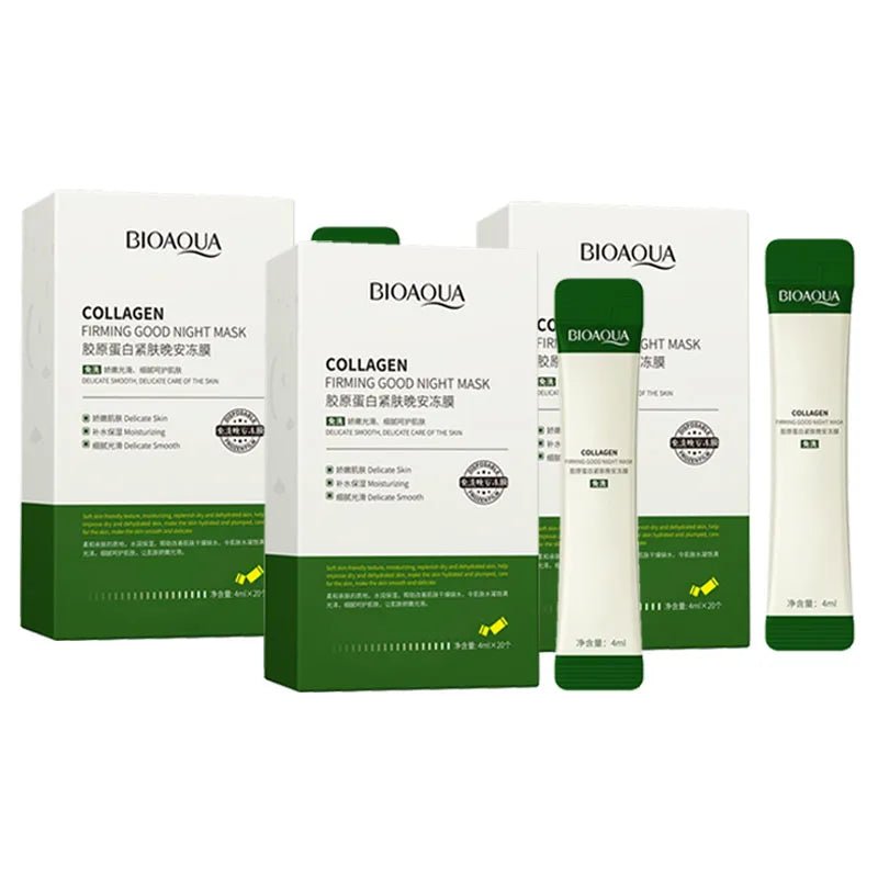 BIOAQUA Collagen Sleeping Masks - 60pcs for Radiant Skin - 4USelects