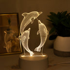 Dolphin LED Night Light – USB Desk Decor Lamp - 4USelects