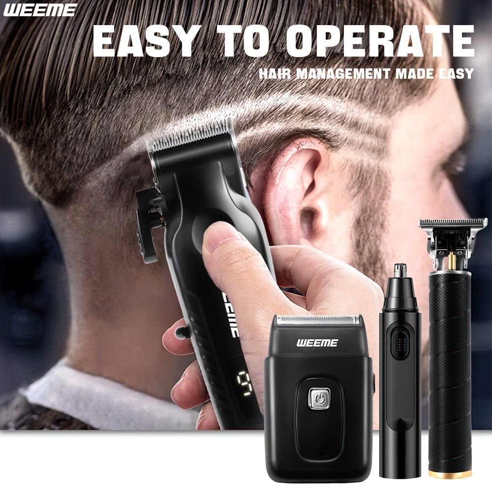 Electric Grooming Set for Men – 4pcs, All - in - One - 4USelects